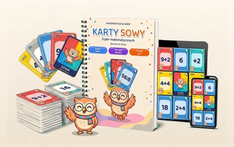 Karty Sowy – 5 gier matematycznych
